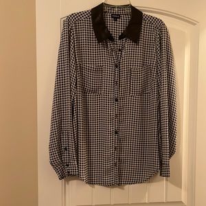 Houndstooth blouse
